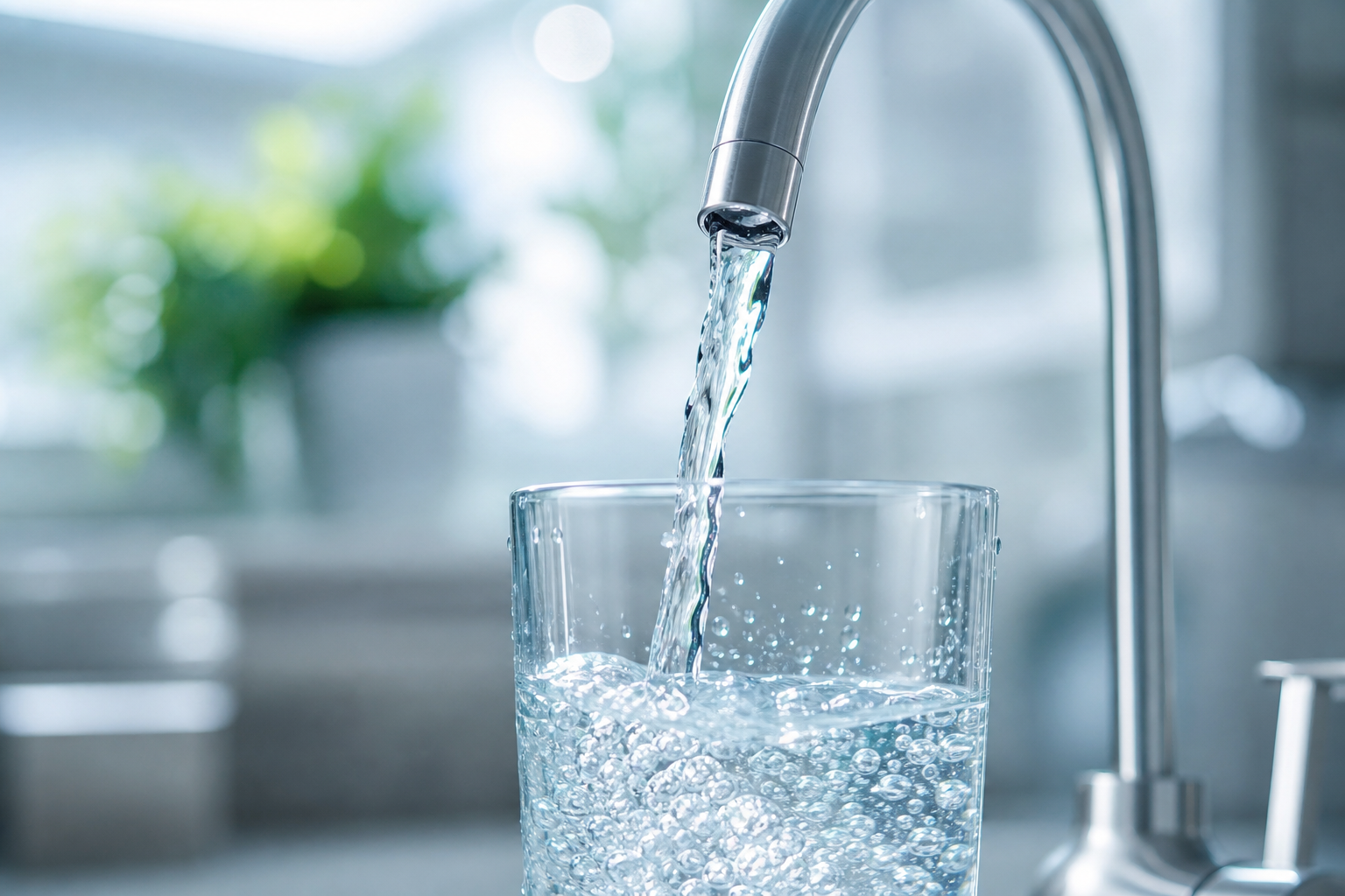 Clean purified water after RO AMC care